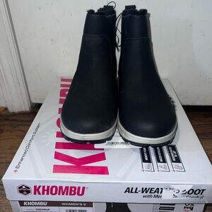 Khombu Black All Weather Ankle Boots